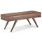 Simpli Home Pierce 48"Ottoman Bench Tufted Footrest Stool, Polyester Fabric